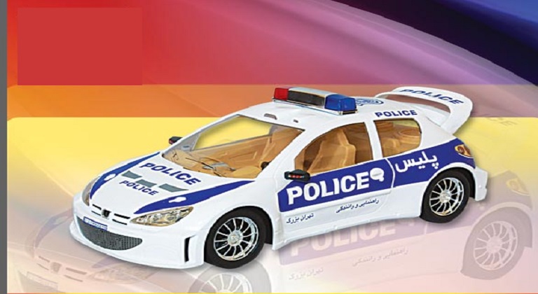 ماشین اسباب بازی مدل 206 پلیس