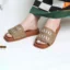 صندل زنانه رنگ یشمی