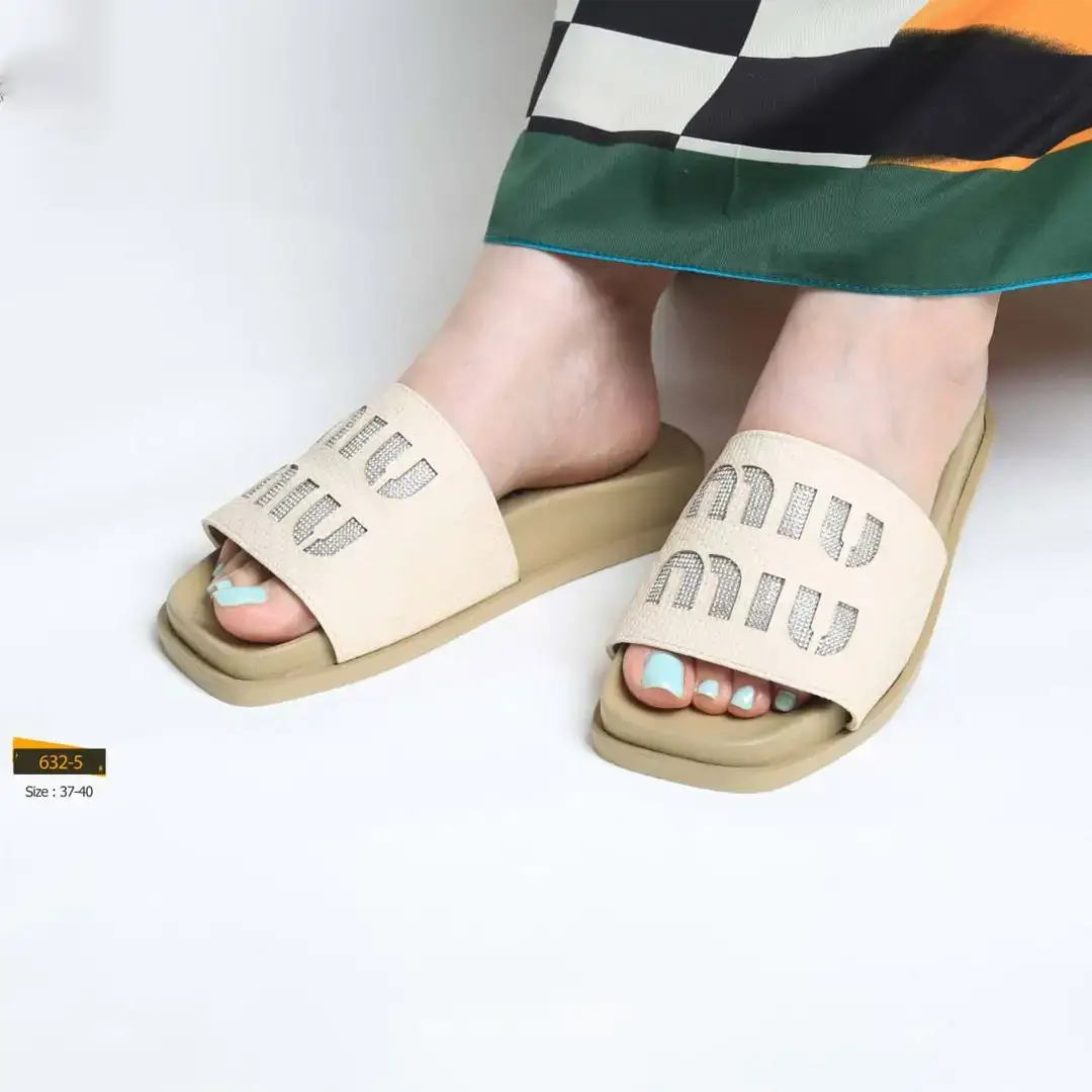 صندل زنانه رنگ کرمی