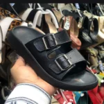 صندل طبی دوبند زنانه چرم طبیعی
